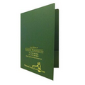 Round Corner Legal Presentation Folder w/4 1/2" Pockets (9 1/2"x14 1/2")-Foil